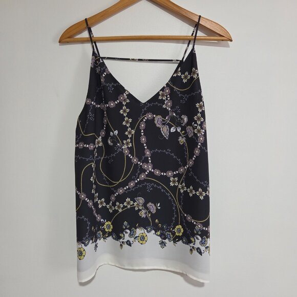 LOFT Tops - EUC LIKE NEW LOFT GARLAND FLORAL PRINT V NECK TANK TOP SIZE M
